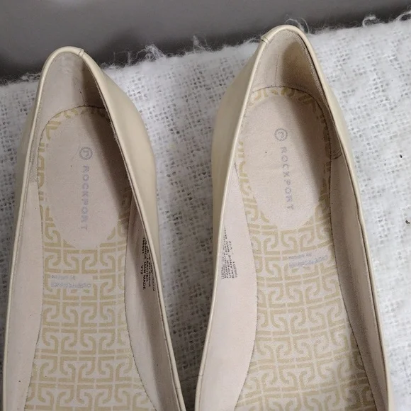 NWOT Rockport Ashika Scooped ballet flat size 10.5M in beige - Picture 3 of 14